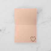 ハート＆ソウル カッパー ユダヤ教 結婚式 サンキューカード (内部)