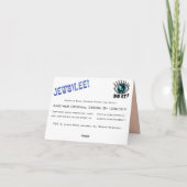 ハート＆ソウル カッパー ユダヤ教 結婚式 サンキューカード (裏面)