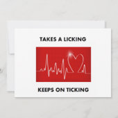 ハート – チク保クに舐める 招待状 (裏面)