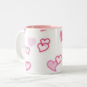 ハート ツートーンマグカップ (正面左)