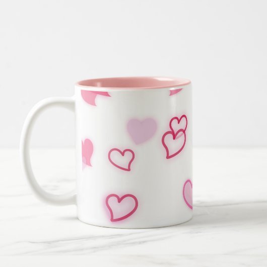 ハート ツートーンマグカップ (左)
