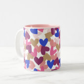 ハート ツートーンマグカップ (正面左)