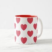 ハート ツートーンマグカップ (正面右)
