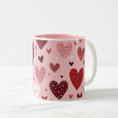 ハート ツートーンマグカップ (正面右)