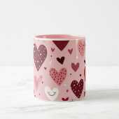 ハート ツートーンマグカップ (中央)