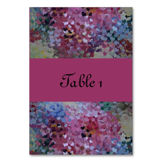 ハート テーブルナンバー (正面)