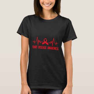 ハート・ディジーズ・アウェアネス・レッド・癌 Tシャツ