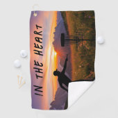 ハート・ディスク内 ゴルフタオル (インサイチュ)