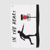 ハート・ディスク内 ゴルフタオル (正面)