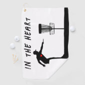 ハート・ディスク内 ゴルフタオル (インサイチュ)