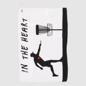 ハート・ディスク内 ゴルフタオル (正面)