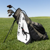 ハート・ディスク内 ゴルフタオル (グリーン)