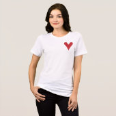 ハート トライブレンドTシャツ (正面全面)