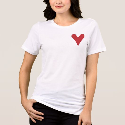 ハート トライブレンドTシャツ (正面)