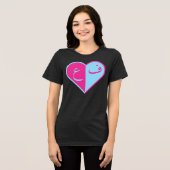 ハート トライブレンドＴシャツ (正面全面)