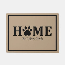 ハート ドッグ パウ プリント - HOME- 名入れ対応 ドアマット