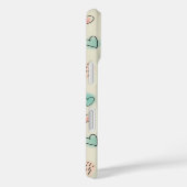 ハート、ドット、波線の明るいドードル Case-Mate iPhoneケース (裏面 / 右)