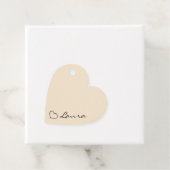 ハート ネーム スクリプト カスタム ギフト タグ (インサイチュ)