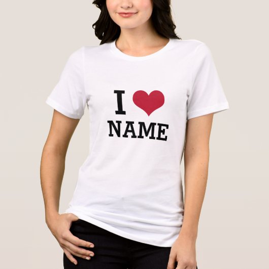 ハート ネーム トライブレンドTシャツ (正面)