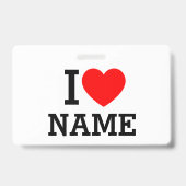 ハート ネーム バッジ (裏面)