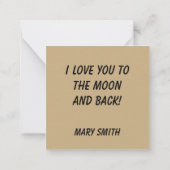 ハート ノートカード (裏面)