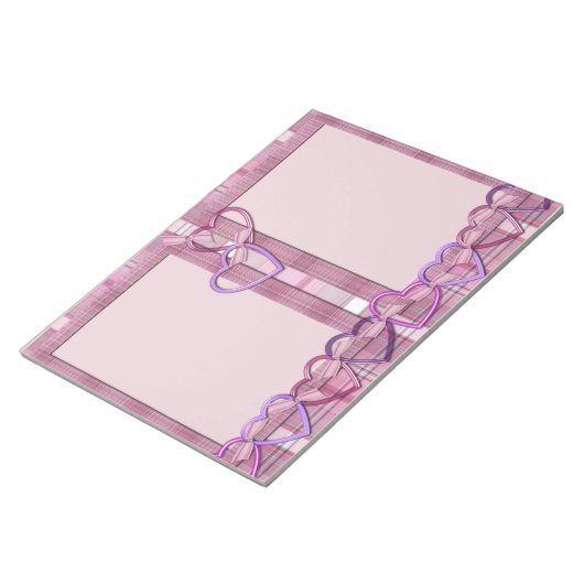 ハート ノートパッド (アングル)