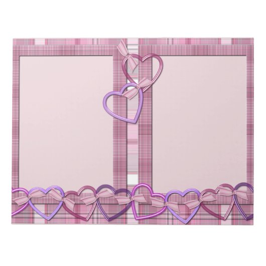 ハート ノートパッド (正面)