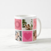ハート、ハグとキス数々の – フォトコーヒーマグ コーヒーマグカップ (正面右)
