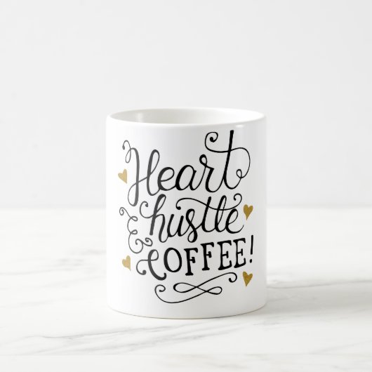 ハート、ハッスル及びコーヒー コーヒーマグカップ (中央)