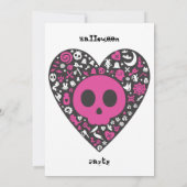 ハート ハロウィン ハッピー バースデー パーティー ご招待 招待状 (裏面)