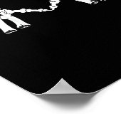 ハート – ハロウィーンのスケルトンハンド ポスター (角)