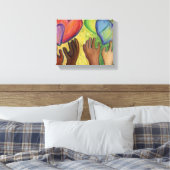 ハート&ハンズダイバーシティ絵画ズキャンバスアートプリント キャンバスプリント (インサイチュ (寝室))