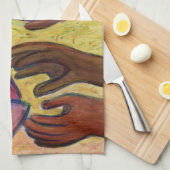 ハート&ハンズラブダイバーシティアートキッチンタオル キッチンタオル (四つ折り)