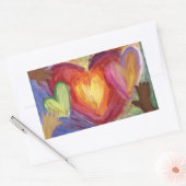 ハート&ハンズラブダイバーシティアートデカールシール 長方形シール (封筒)