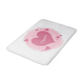 ハート・バス・マット内の名前 バスマット (アングル)