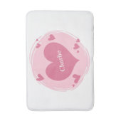 ハート・バス・マット内の名前 バスマット (正面縦)