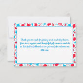 ハート、バルーン、ハートバスケット サンキューカード (裏面)