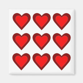 ハート バレンタインデー ラブ 赤 ウェディング マグネット