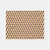 ハート、パターン フリースブランケット (正面(横))