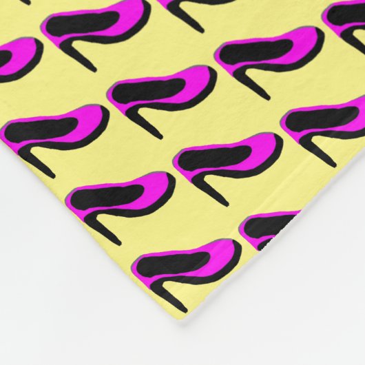 ハート、パターン フリースブランケット (角)