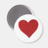 ハート（パッチの外観） マグネット (正面/裏面)