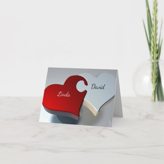 ハート パーフェクト フィット パズル カード (正面)