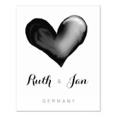 ハート·ヒュージ·ウッド·アート·スタンプ ラバースタンプ (インプリント)