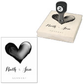 ハート·ヒュージ·ウッド·アート·スタンプ ラバースタンプ (押印)