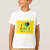 ハート・ヒラリークリントン:グラフィティ・エクスプレッション・アート Tシャツ (正面)