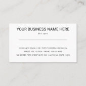 ハート・ビジネス・カード付き虹の歩道 名刺 (裏面)