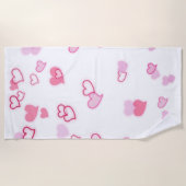 ハート ビーチタオル (正面)