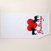 ハート ビーチタオル (正面)