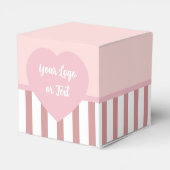 ハート – ピンクと白とのストライプハート フェイバーボックス (裏面サイド)