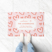 ハート – ピンクと赤のファミリーアドレス